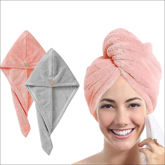 Ladies Bath Towel Wrap Set