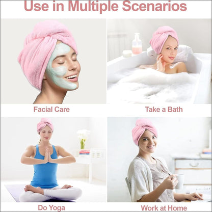 Ladies Bath Towel Wrap Set