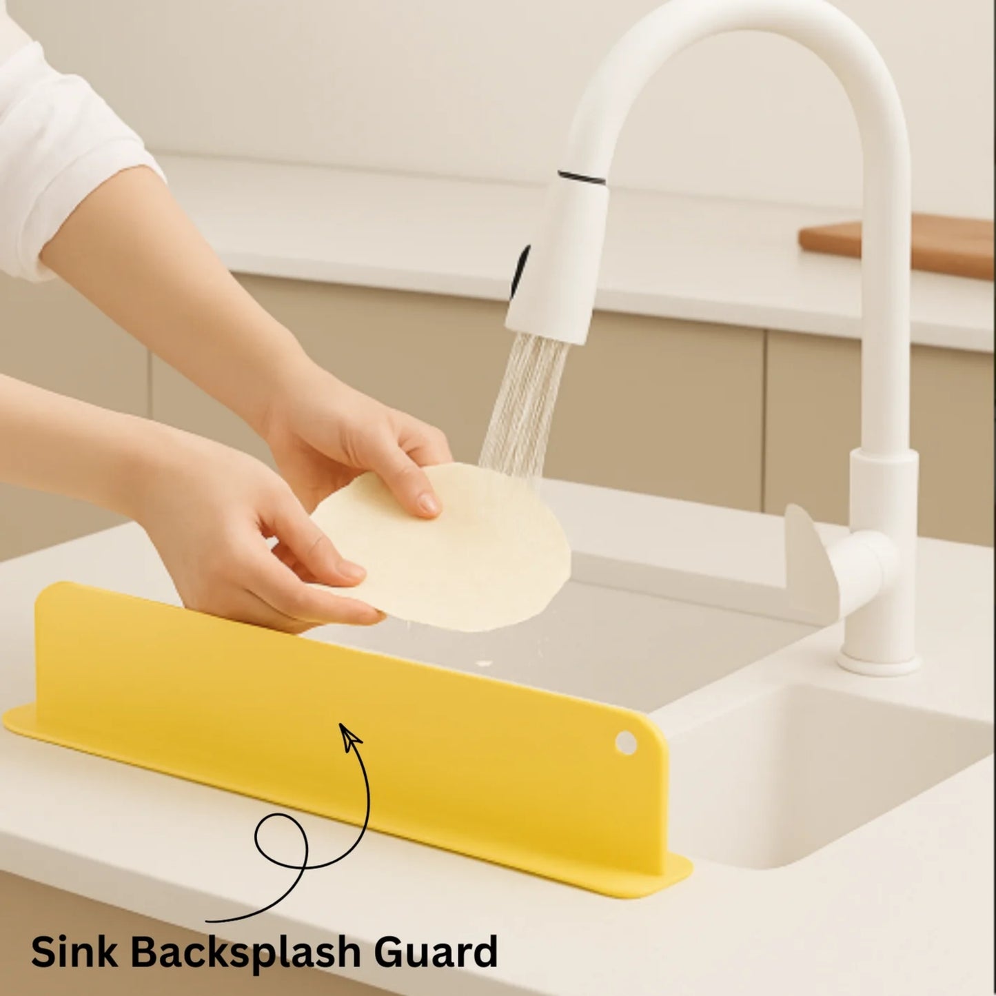 Anti-Splash Silicone Sink Guard for Kitchen